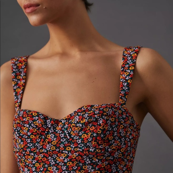 Anthropologie Hutch Ditsy Floral Corset Mini Dress - Picture 8 of 15